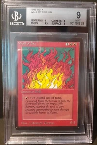 Wall of Fire MINT 9 BGS BGS005 Magic MTG Beta Limited Edition 1993 - Bild 1 von 1