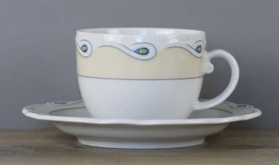 Seltmann Weiden Desiree 44923 flores amarillas taza de café taza + platillo EXCELENTE Foto 1 de 2