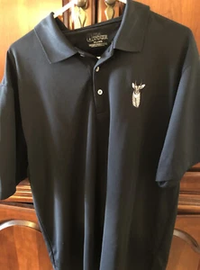 Polo de golf PGA Tour XL manga corta negro poliéster 🦌 logotipo de ciervo - Imagen 1 de 12