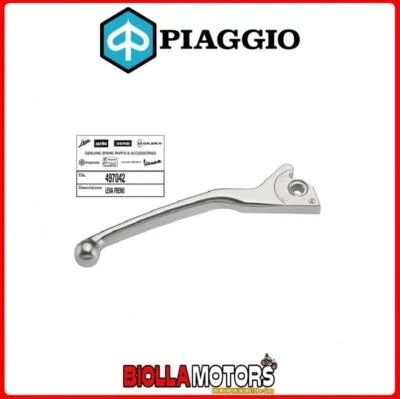 497042 LEVA FRENO ANTERIORE DESTRA ORIGINALE PIAGGIO LIBERTY 50 4T RST - Immagine 1 di 4