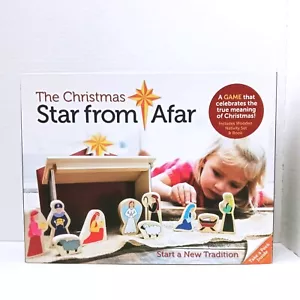 The Christmas Star From Afar Nativity Set Wooden Book Advent Game Playset - Picture 1 of 8