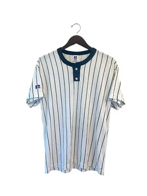 vintage russell athletic henley t-shirt mens size medium NOS NWOT 90s USA made - Image 1 of 4