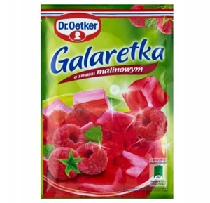 Dr. Oetker Galaretka Malinowa 25x77g | Himbeer-Gelee | Polen | Dessert | Vegan - Bild 1 von 1