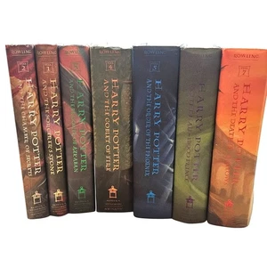 7 Book Set Harry Potter + The Cursed Child and 3 additional books J K Rowling - Picture 1 of 7