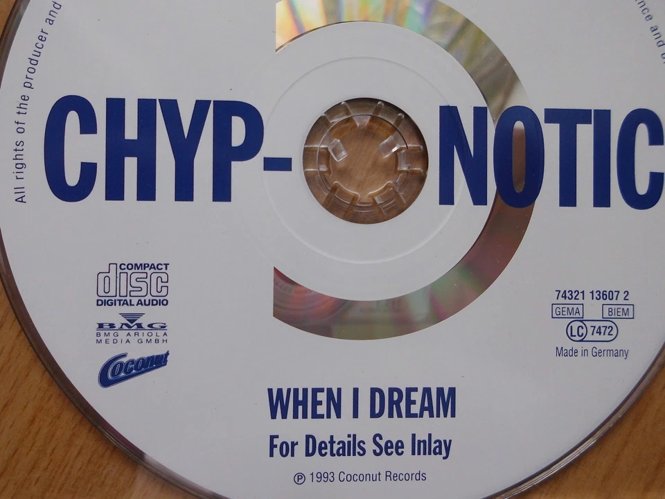CD-SINGLE: CHYP-NOTIC - When I Dream (Coconut/ BMG 1993) - Bild 1 von 1