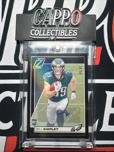 2024 Panini Zenith Will Shipley  Auto Green 2 Minute Drill RC /99 Eagles. - Picture 1 of 4