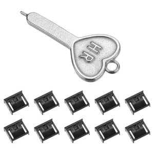 10pcs Port Blocker Locking USB Port/Dust PC Blocker with Coded Key,Black - Zdjęcie 1 z 5
