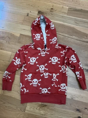 Sudadera con Capucha Calavera - Roja - Talla 5-6Y - Mini Boden Foto 1 de 4