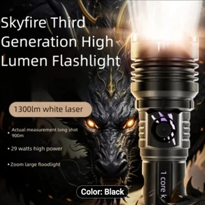 1-SKYFIRE Rechargeable Flashlight High Lumens, LED Flashlight with USB Charging - Picture 1 of 8