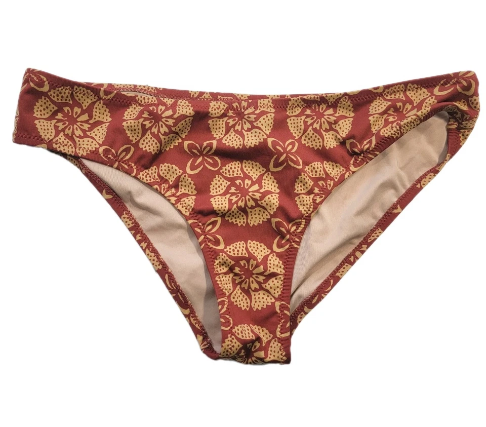 Traje de baño marca Faherty parte inferior de bikini para mujer M mandala floral reciclado dorado óxido Foto 1 de 4