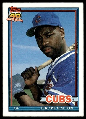 1991 Topps Jerome Walton Chicago Cubs #135 17756 - Image 1 of 2