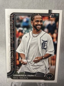2025 TOPPS UPDATE BIG SEAN FIRST PITCH Comerica Park Tigers - Picture 1 of 2