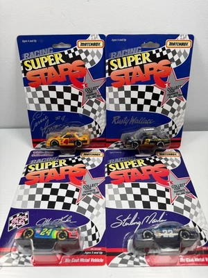 Matchbox Super Stars Ernie Irvan Marlin Jeff Gordan Rusty Wallace NASCAR Lot - Image 1 of 4
