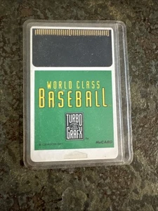 World Class Baseball Authentic Turbografx 16 Game With Sleeve - Picture 1 of 5