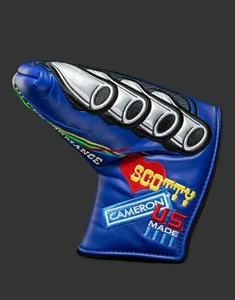 SCOTTY CAMERON 2021 BIG BLOCK V8 MID MALLET HEADCOVER BLUE - Picture 1 of 3