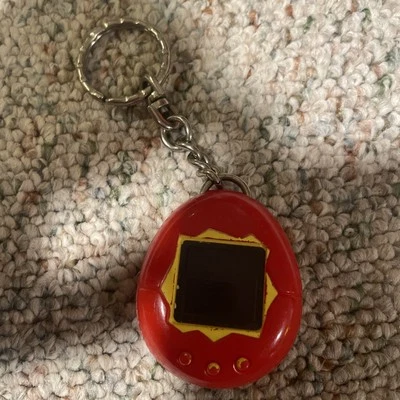 Retro Tamagotchi McDonalds Happy Meal Keychain Toy 1997 Bandai Collectible  - Image 1 of 4