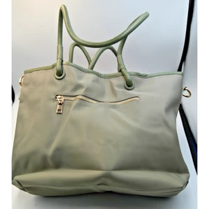 Olive Green 3-Piece Travel Tote Set with Zippers – Model S056, New with Tags - Picture 1 of 6