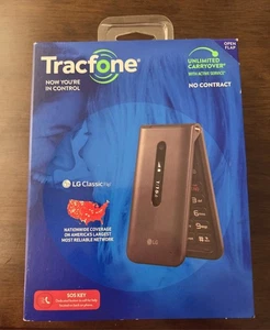 LG Classic Flip L125DL TracFone  GSM CDMA 4G VoLTE Camera Flip Phone 8GB Storage - Photo 1 sur 7