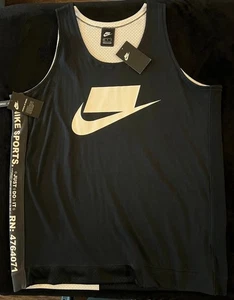 Camiseta deportiva de baloncesto clásica Nike Dri-FIT negra blanca para hombre - talla XL - Imagen 1 de 3