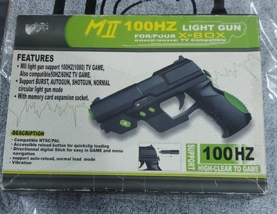 MICROSOFT XBOX ORIGINALE LIGHT GUN BLASTER PISTOL CONTROLLER GIOCO CONTROLLO Ner - Immagine 1 di 4