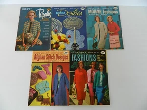 Lote De Colección De 5 Abrigos Y Revistas Clarks Sticthery Tejido Crochet 1964 1965 - Imagen 1 de 19