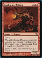 Knollspine Dragon Shadowmoor NM Red Rare MAGIC MTG CARD (ID# 244406) ABUGames