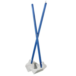 Four Paws Sanitary Pooper Scooper Plain Scoop Blue 5.25" x 7" x 33.5" - Picture 1 of 1