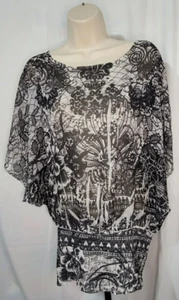 Unity Gathered Bottom Blouse Size  Large! - Picture 1 of 2