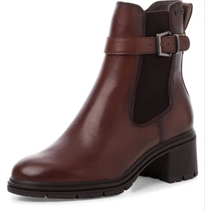RETOURE - TAMARIS Chelseaboots Stiefel Blockabsatz 725867 Braun 38 EU - Bild 1 von 2