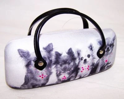 Brillenetui Chihuahua Hunde Dog Mario Moreno Brillenbox Hund Brille Etui Neu OVP