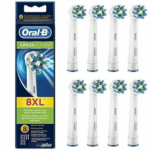 BRAUN ORAL-B CROSS ACTION TOOTHBRUSH REPLACEMENT HEADS 100 % GENUINE - Picture 1 of 6