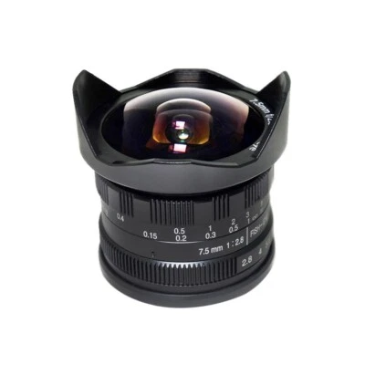 Pixco APS-C CL-Mil7528N 7.5mm F2.8 Fish-eye Wide Angle Manual Fixed Lens Sony E - Image 1 of 4