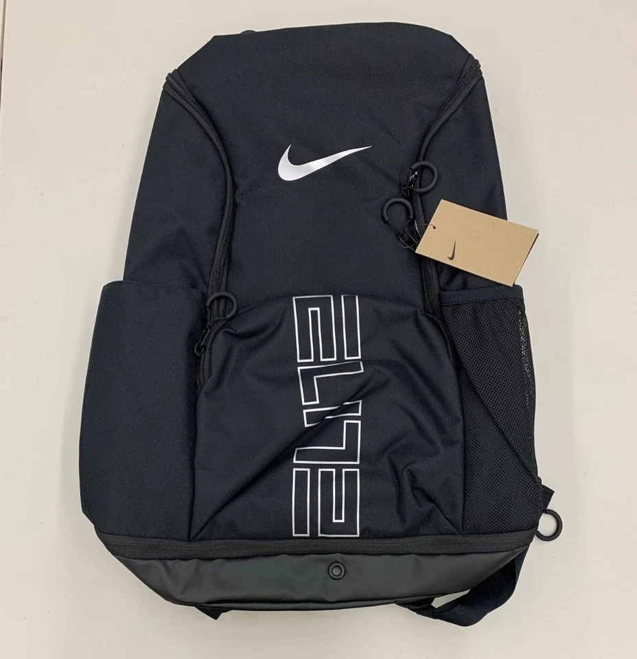 Nike Varsity Elite Backpack 32L - Black/Black/Metallic Silver - Air Max Straps