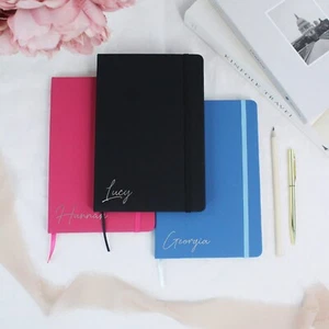 Personalised Notebook A6 A5 A4 Lined Notepad New Job Stationary Gift Travel Book - Picture 1 of 27