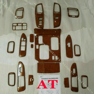 Kit de recorte de tablero de grano de madera 19P para Toyota Land Cruiser LC100 AT 4500 4700 2003-07 - Imagen 1 de 1
