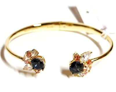 Браслет-манжета Kate Spade Little Gem нейтральный многоцветный позолоченный латунь новый с ценниками - Изображение 1 из 4