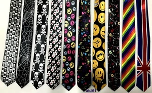 Neck Ties Unisex/men's Funky Fashion Fancy Dress/Party Wear/costume/halloween - Picture 1 of 17