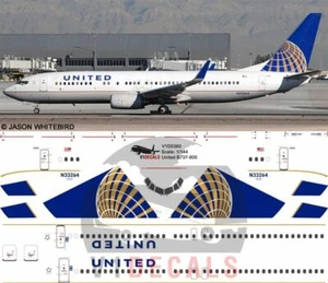 V1 Decals Boeing 737-800 United Airlines for 1/144 Revell Model Airplane Kit  - Picture 1 of 8