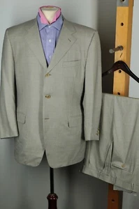 Canali Proposta Herren Grau & Braun Fensterscheibe Ganzjahres Wollanzug 42R 42 Reg - Bild 1 von 9