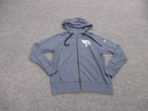 Tennessee Titans Jacket Adult M Blue Nike Full Zip Hooded Logo Football Womens Cover