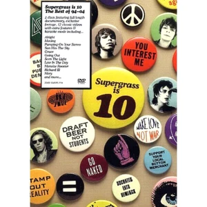 SUPERGRASS IS 10 THE BEST OF 94 - 04 DVD PAL 17 CLASSIC VIDEOS DOCUMENTARY NEW - Imagen 1 de 13