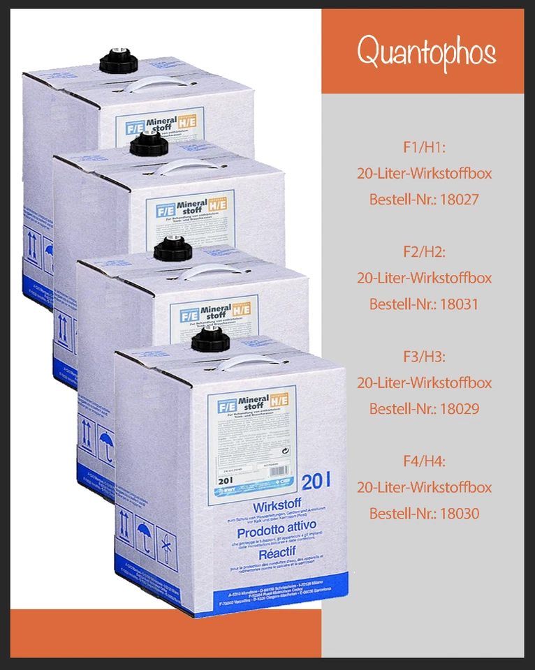 BWT Quantophos F1 F2 F3 F4 F/E 20l  Mineralstoff = Cillit Impulsan - Bild 1 von 1