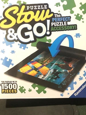 Puzzle Stow & Go Puzzle Storage System Roll Up Mat 46x26 Ravensburger NEW - Image 1 of 4
