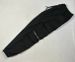BooHooMan Sz 3XL Cargo Jogger Pants With Zipper Trousers Elastic Waist - Picture 1 of 5