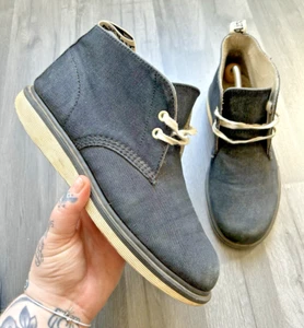 Dr. Martens UK 8 EU 42 Nixon Blue Denim Desert Boots Men's Shoes Chukka Canvas - Picture 1 of 21