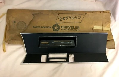 NOS 1969 Plymouth Valiant Signet Dash Bezel with Radio and Heater MoPar 2884640 - Image 1 of 4