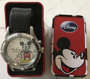 Disney Mickey Mouse Watch, New, #MCK 390, New Battery, In Original Tin - Picture 1 of 9
