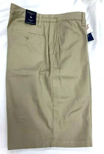 NEW Men's Marquis Straight Fit Cotton Shorts - Tan - Picture 1 of 3