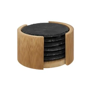 Becheruntersetzer Glasuntersetzer Schiefer 10 cm 6er Set Untersetzer für Becher - Bild 1 von 5