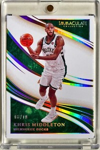 2019 Panini Immaculate Khris Middleton Gold /10 Milwaukee Bucks SSP RARE #56